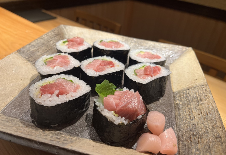 トロたく巻寿司