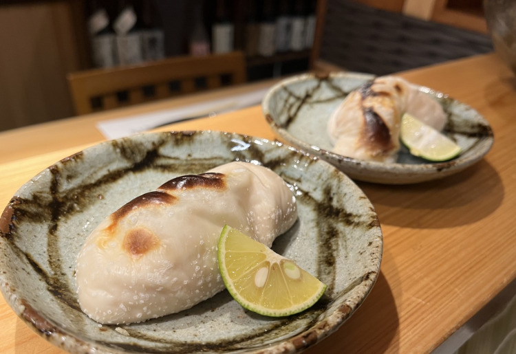 とらふぐ白子塩焼